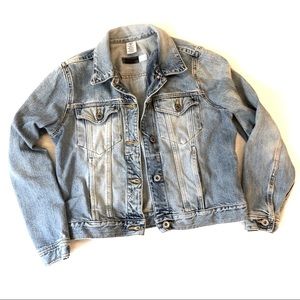 Liz Claiborne Vintage Light Washed Jean Jacket SP